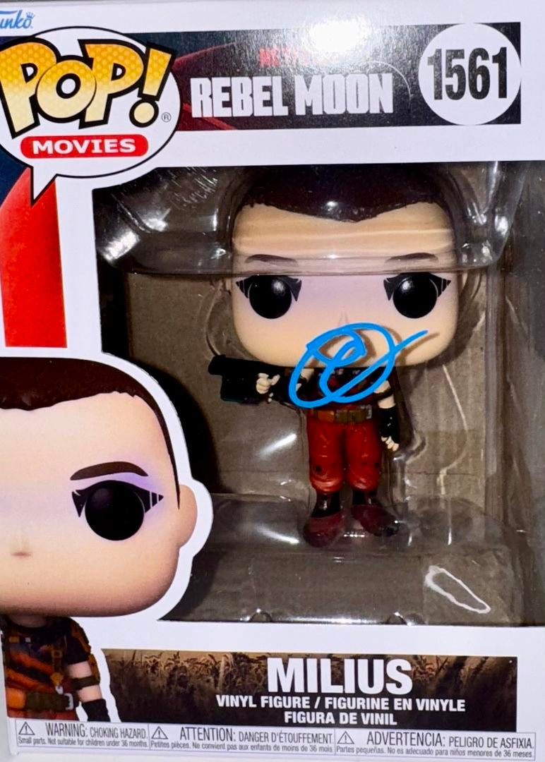 Elise Duffy Signed Funko Pop #1561 Milius (Rebel Moon) - Beckett COA